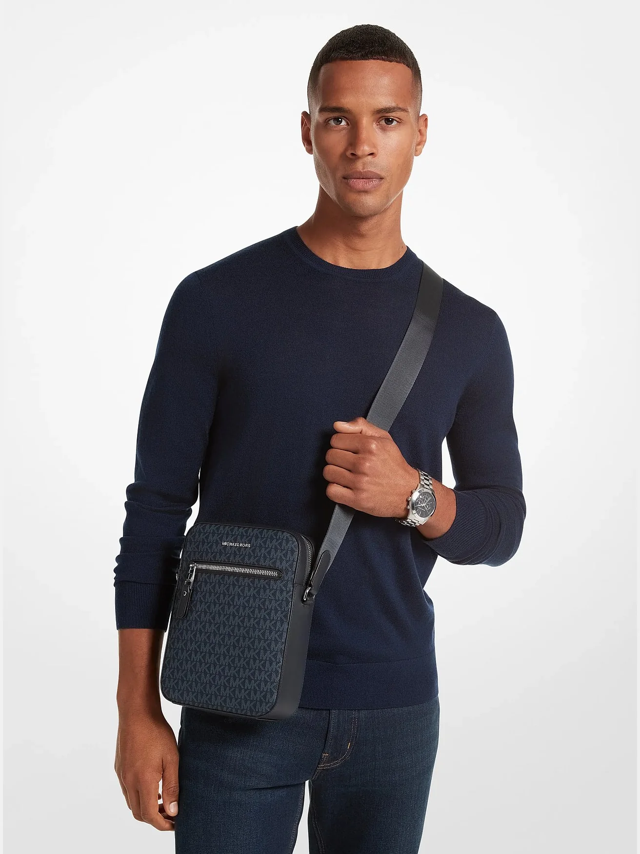 Сумка кросс-боди Michael Kors Henry с фирменным логотипом — 3