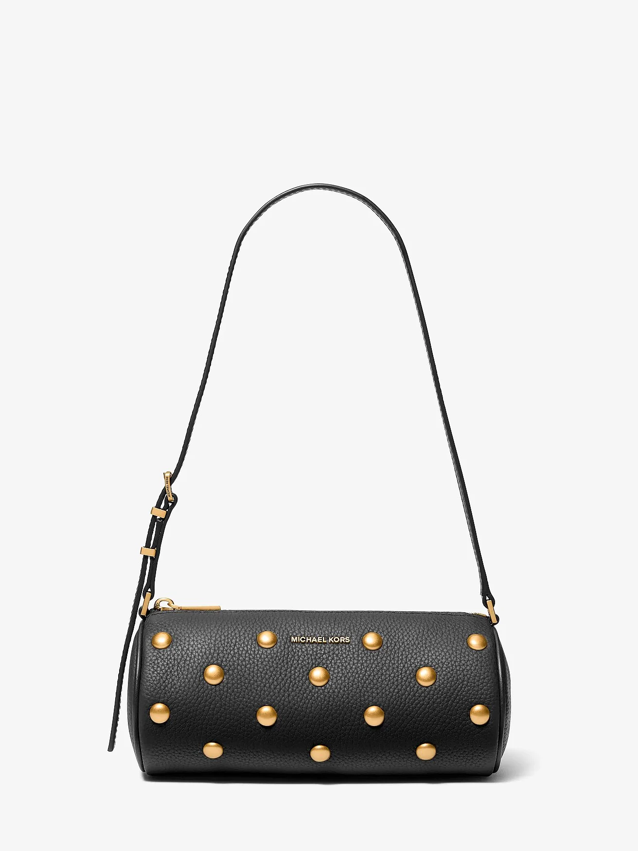 Кожаная сумка-пошет Michael Kors Izzy с заклепками — 1