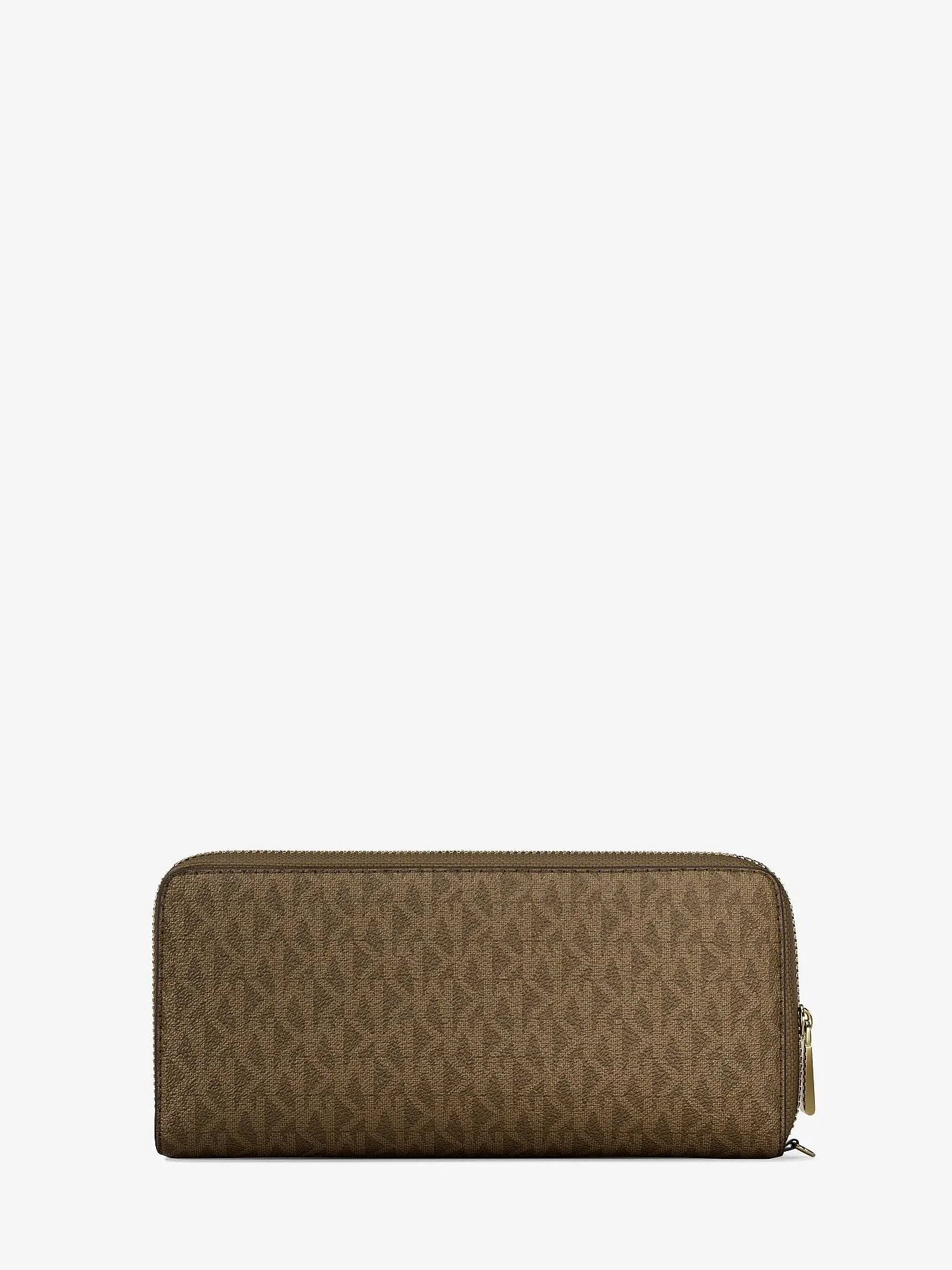 Кошелек на молнии Large Logo с монограммным принтом и кожаными вставками — 3