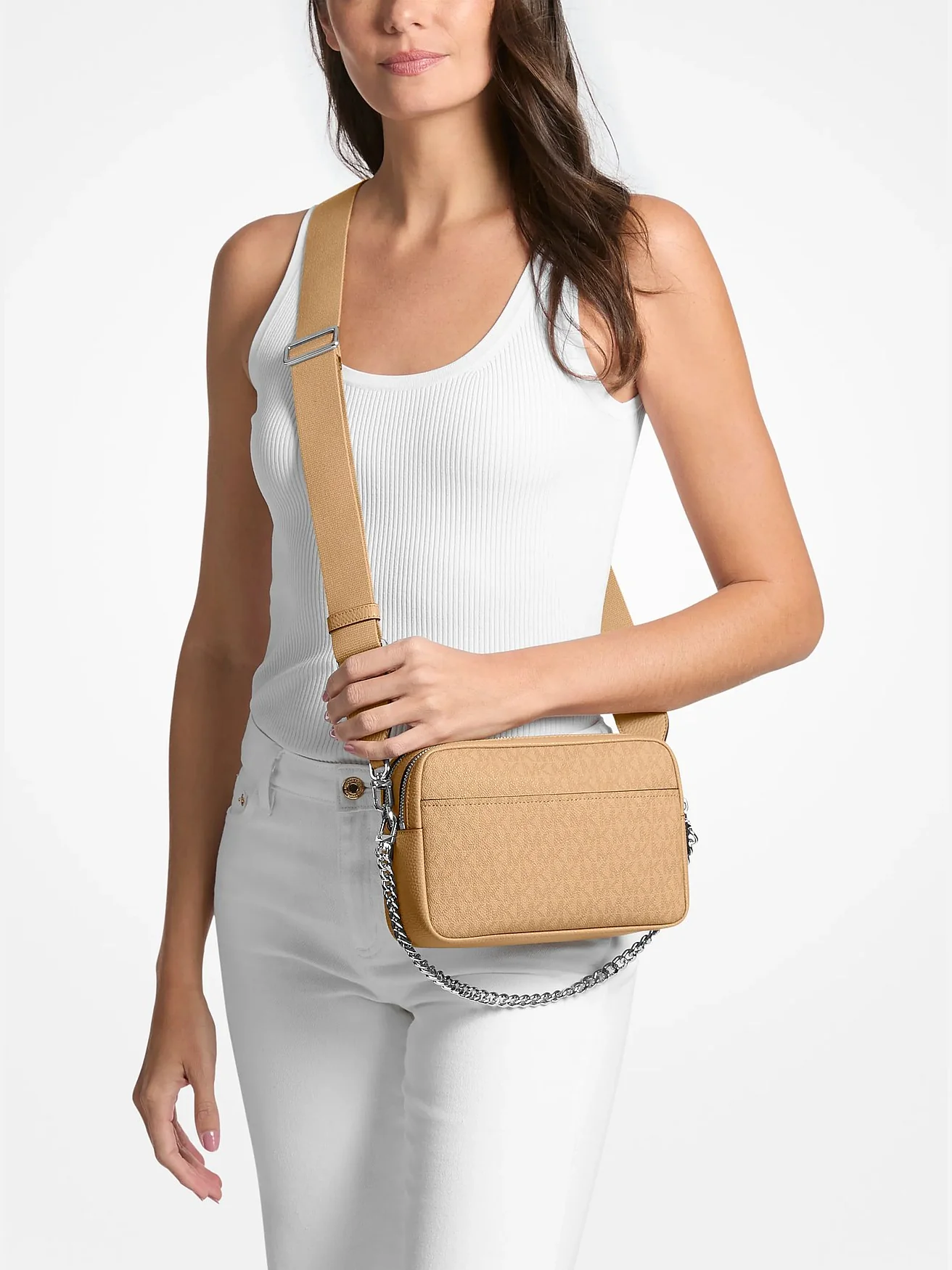 Сумка-кроссбоди Michael Kors Bryant medium Camera с фирменным лого — 3