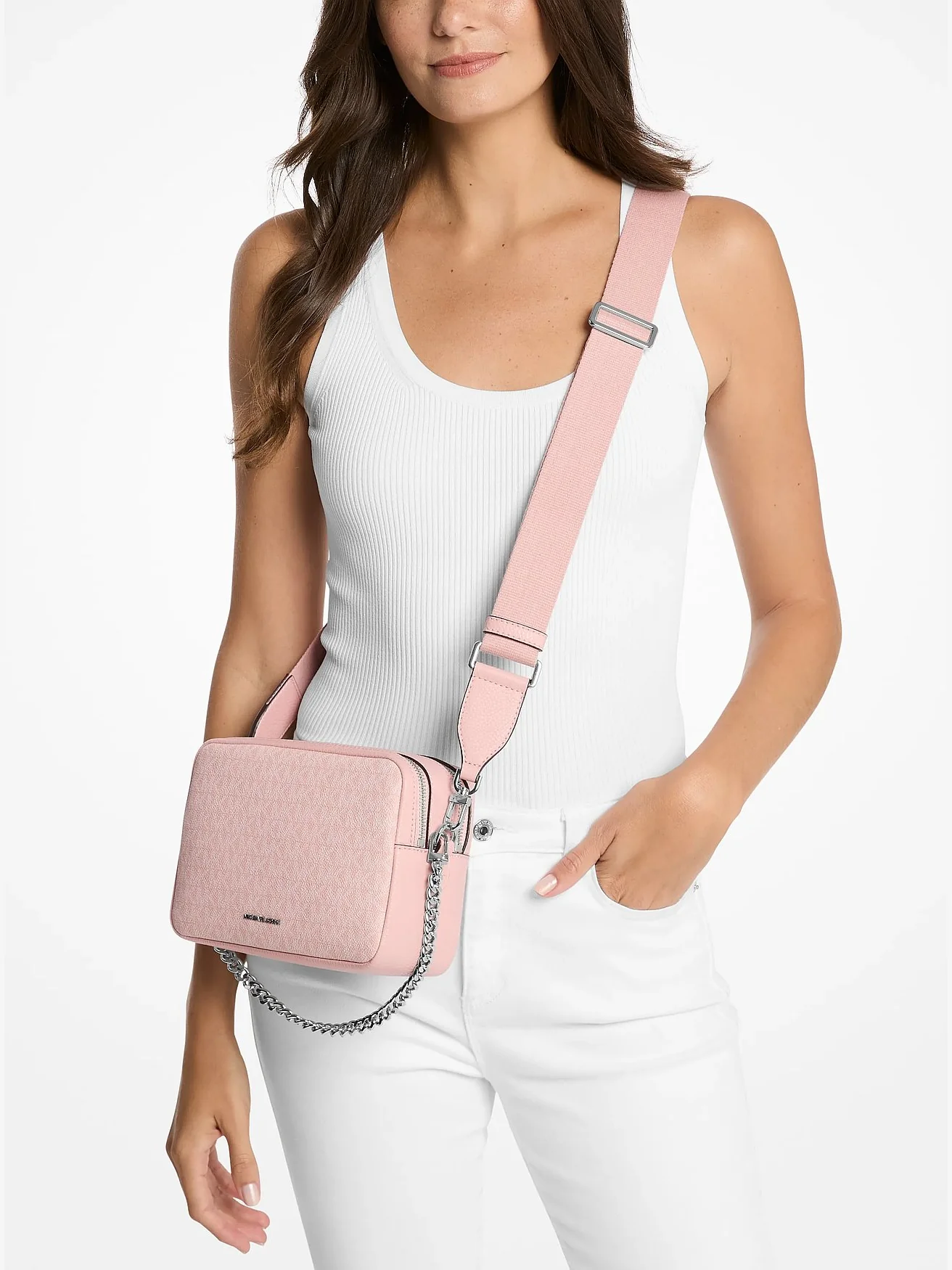 Сумка-кроссбоди Michael Kors Bryant medium Camera с фирменным лого — 4