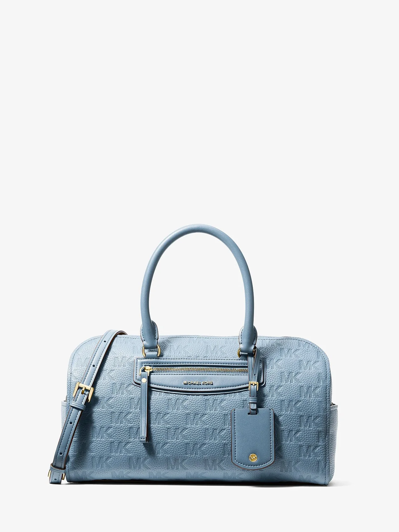 Кожаная сумка-сэтчел Michael Kors Jet Set Travel с тиснёным логотипом — 1