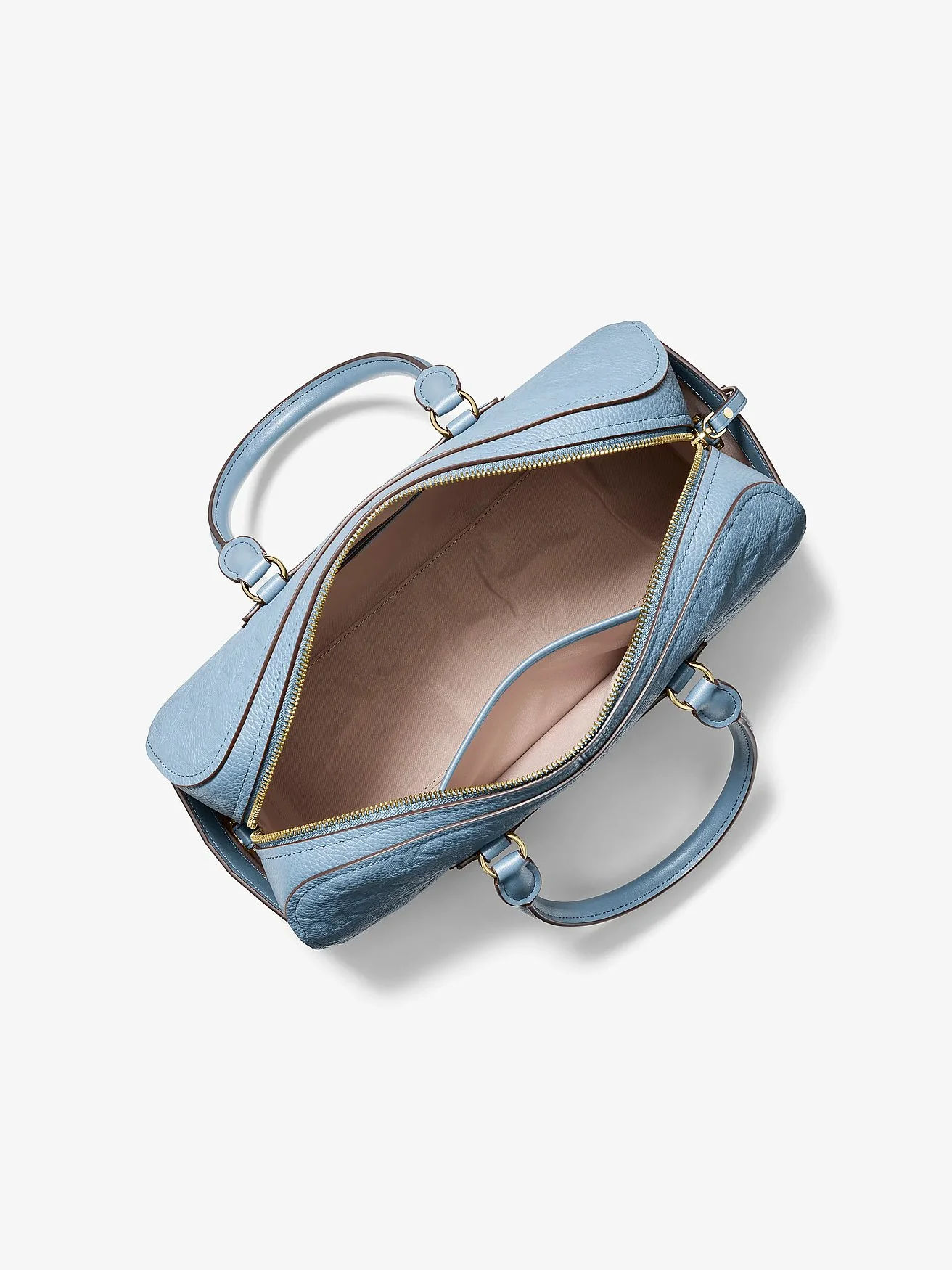Кожаная сумка-сэтчел Michael Kors Jet Set Travel с тиснёным логотипом — 2