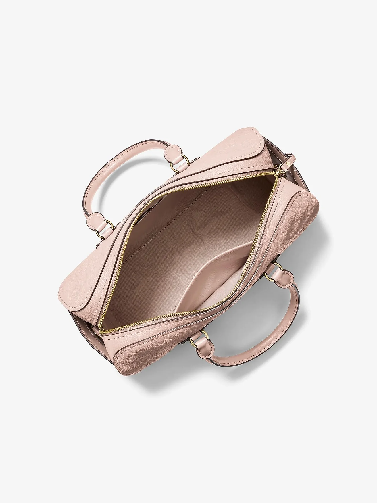 Кожаная сумка-сэтчел Michael Kors Jet Set Travel с тиснёным логотипом — 2