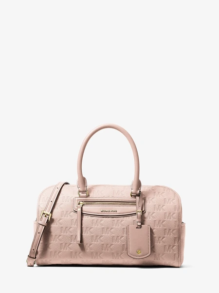 Кожаная сумка-сэтчел Michael Kors Jet Set Travel с тиснёным логотипом
