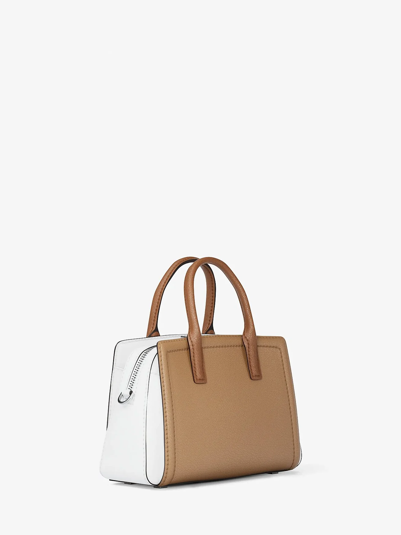 Сумка-сатчел Michael Kors Laila extra-small кожаная, цветной блок — изображение 3 из 5, бежево-мультицветный