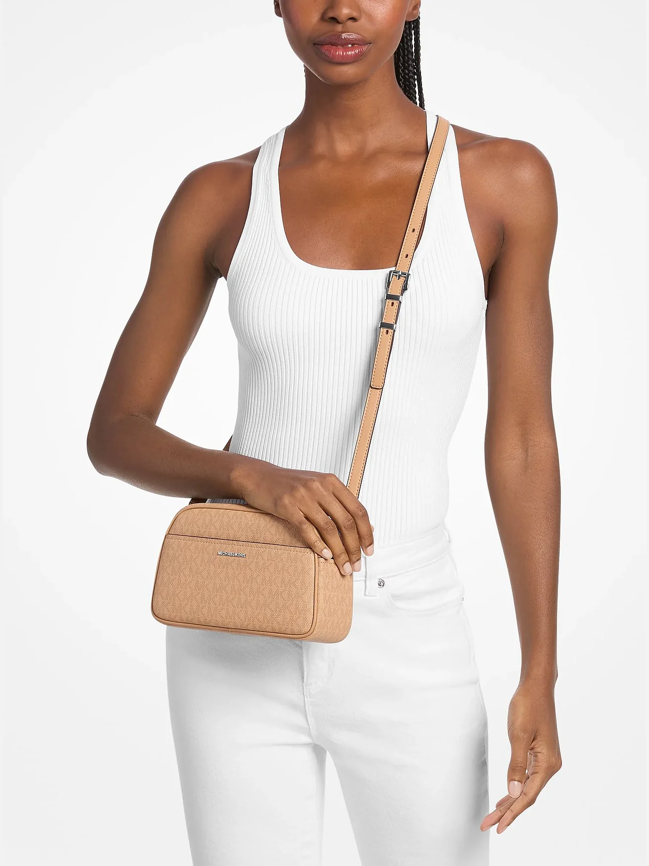 Сумка-кроссбоди Michael Kors Jet Set small Camera с фирменным лого — 4