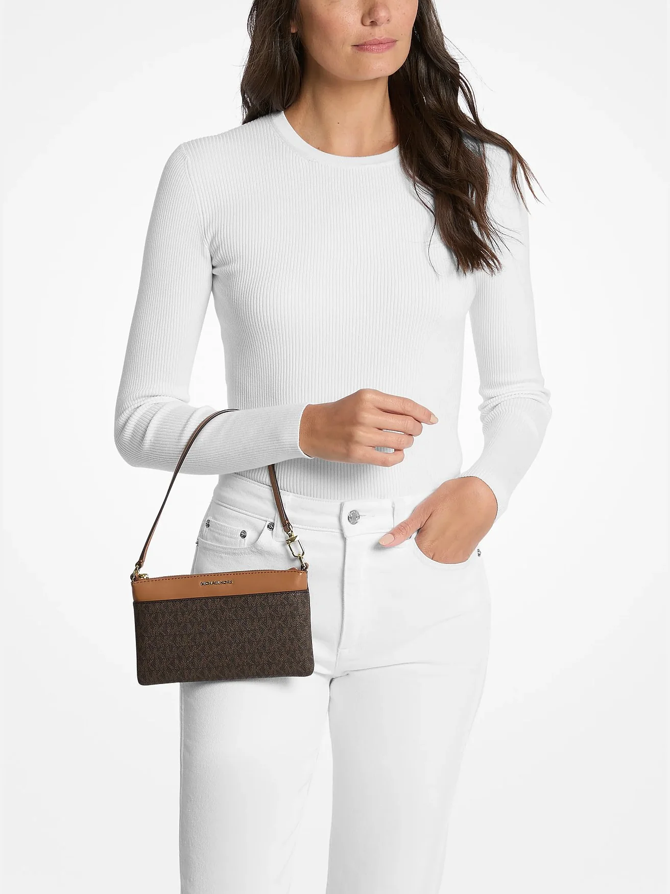 Клатч Michael Kors Jet Set с логотипом — 3