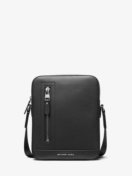 Кожаная мужская сумка через плечо Michael Kors Hudson