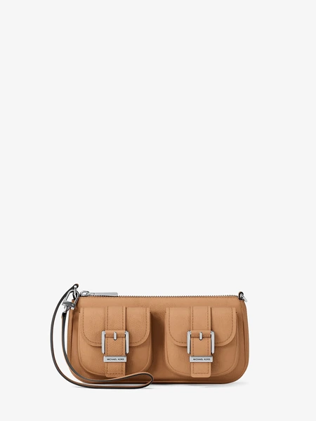 Нубуковая сумка-багет Michael Kors Zoe