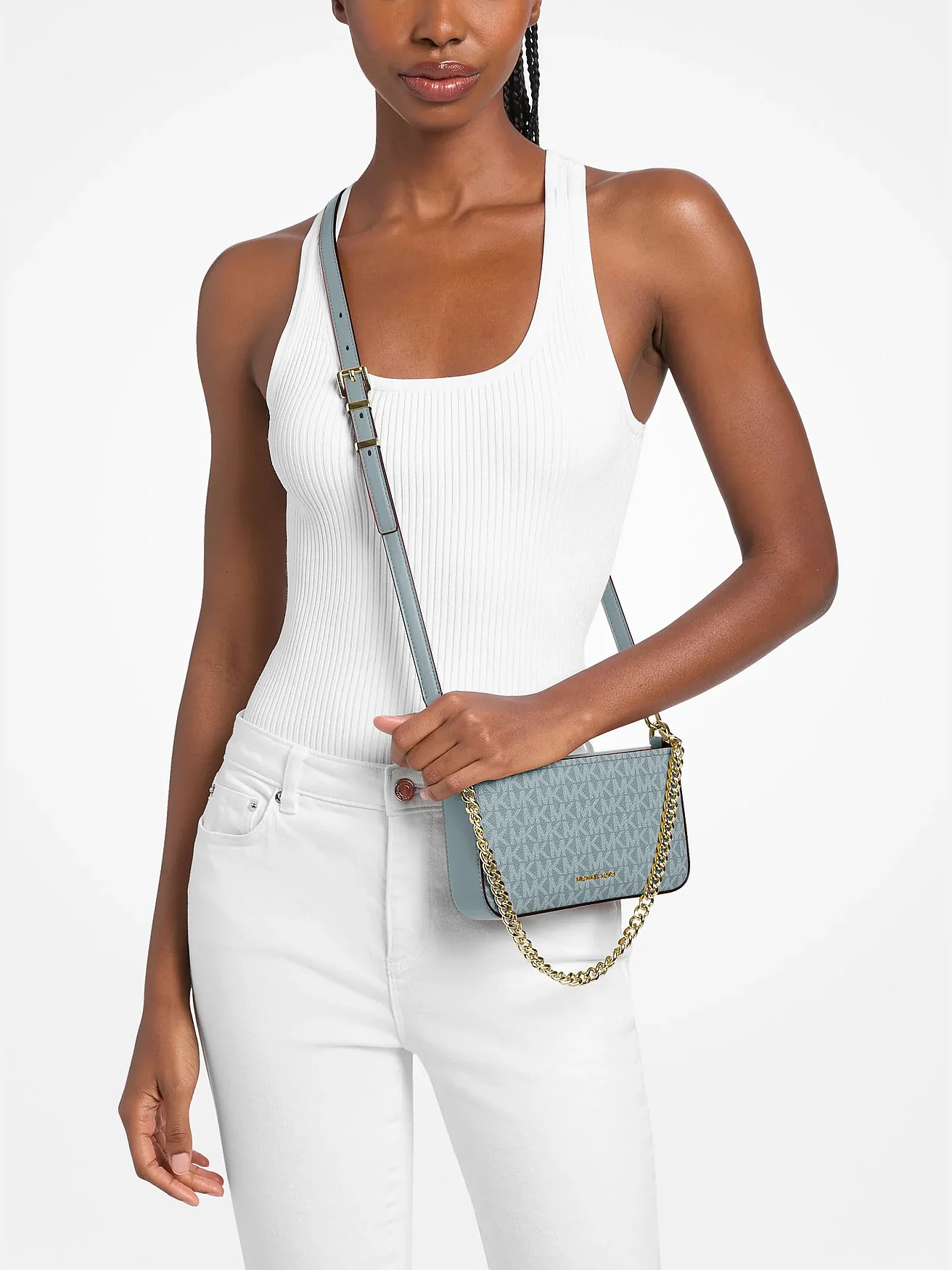 Сумка-багет Michael Kors Bryant с фирменным принтом — 4