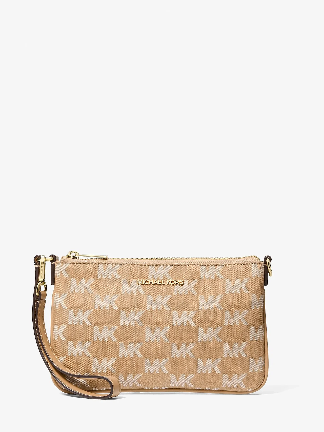 Michael Kors Jet Set Travel — малый клатч из жаккарда с логотипом — 1