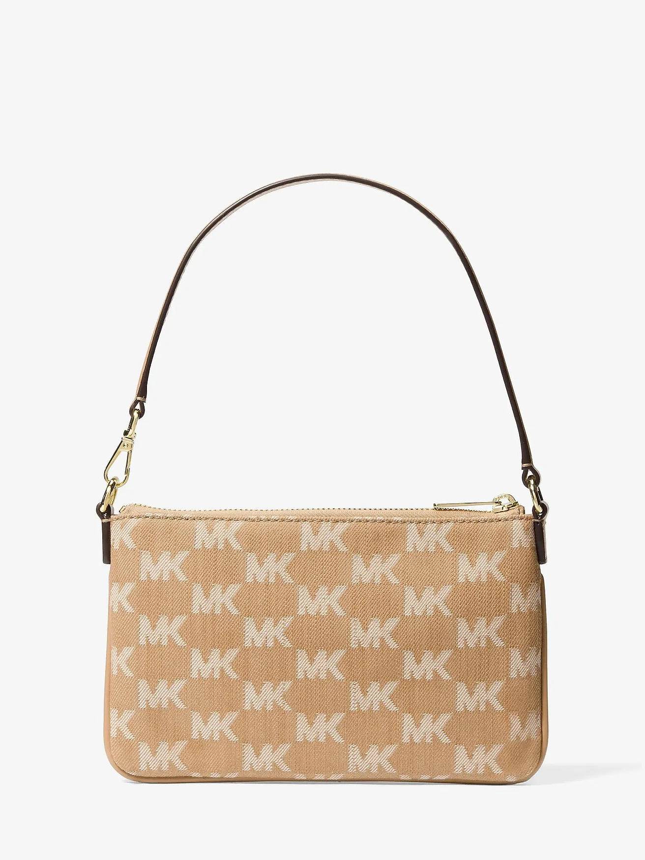 Michael Kors Jet Set Travel — малый клатч из жаккарда с логотипом — 3