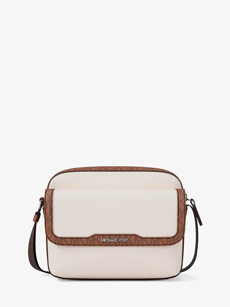 Сумка-кроссбоди Cooper Camera Bag из зернёной кожи с логотипом Signature