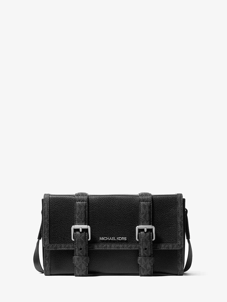 Сумка-кроссбоди Cooper Trunk из зернёной кожи с логотипом Signature