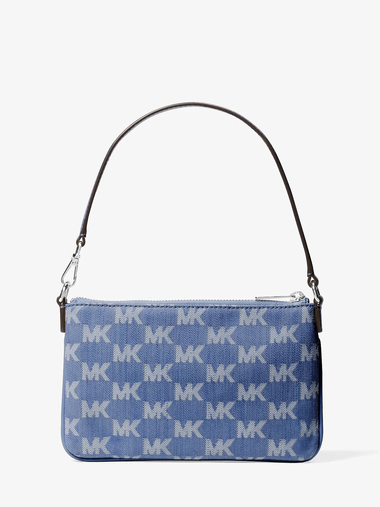 Michael Kors клатч Jet Set Travel Small из джинсового жаккарда с логотипом — 3