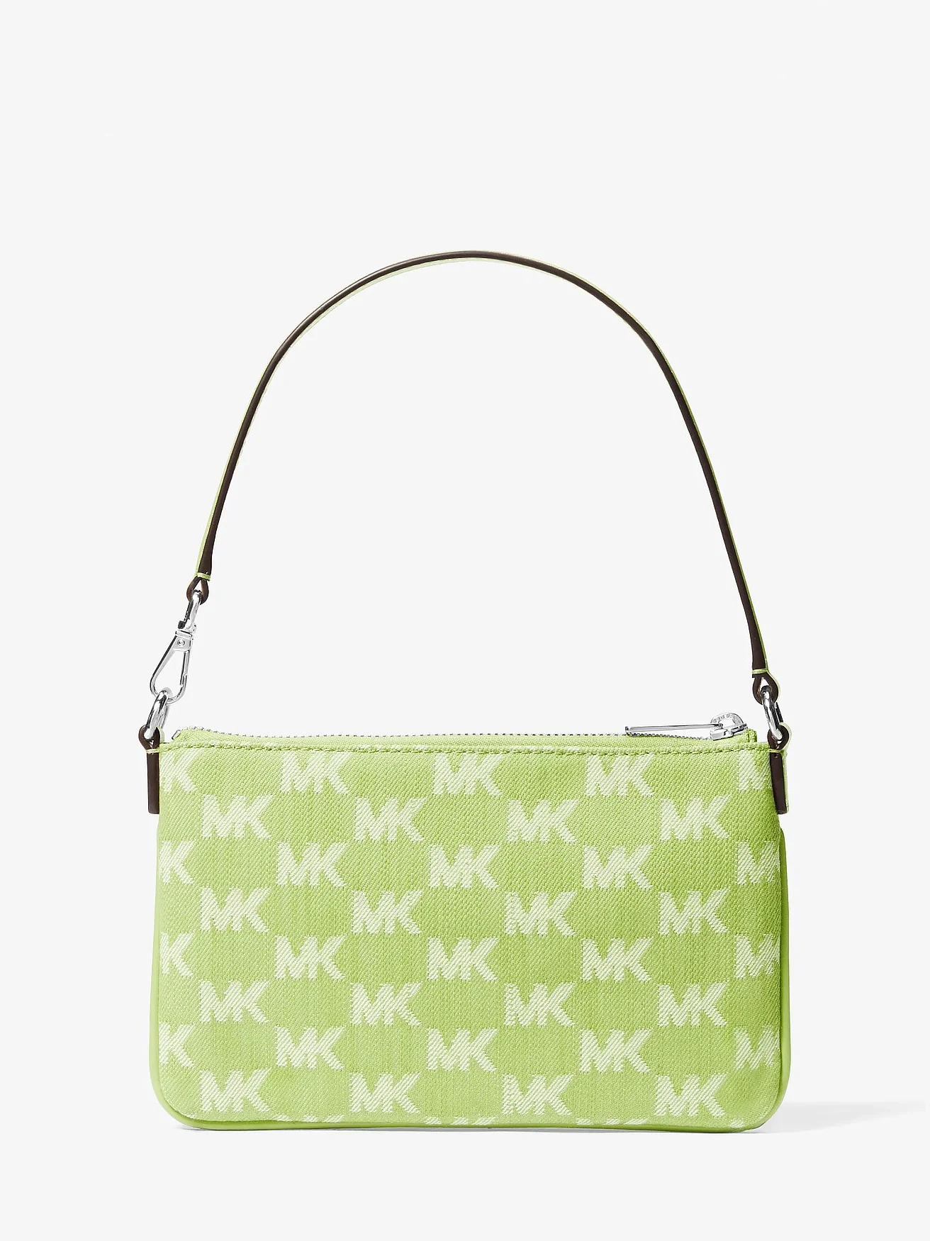 Michael Kors клатч Jet Set Travel Small из джинсового жаккарда с логотипом — 3