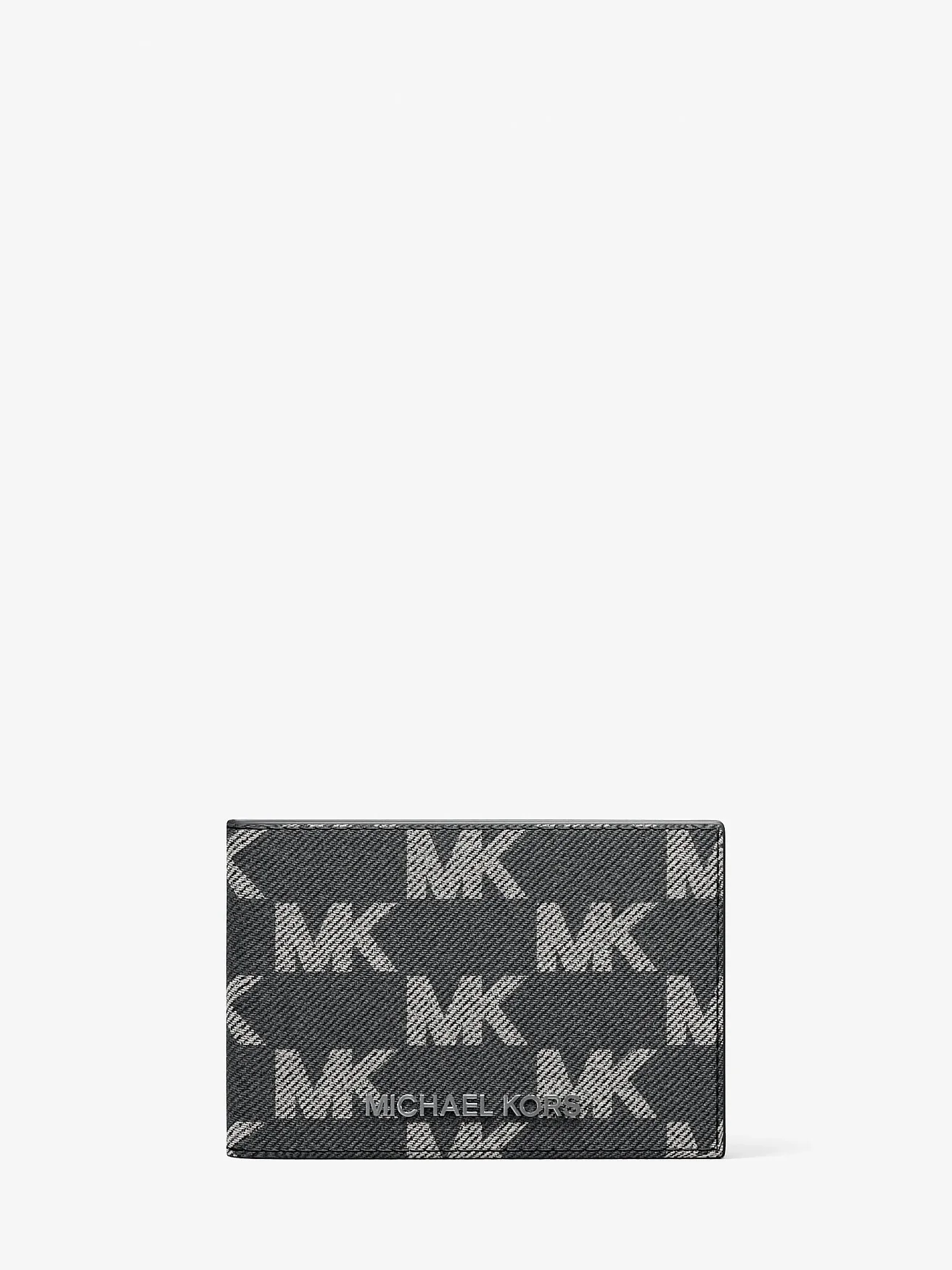 Кошелёк Cooper из джинсовой ткани с жаккардовым логотипом — 1