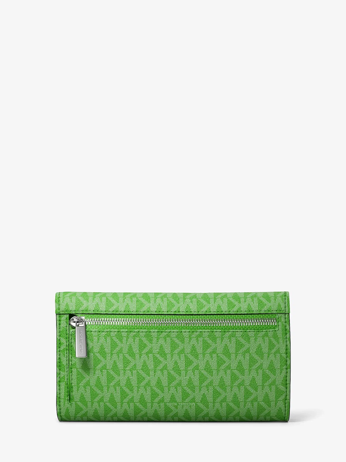 Кошелёк-тройник Michael Kors Jet Set зелёный — 3