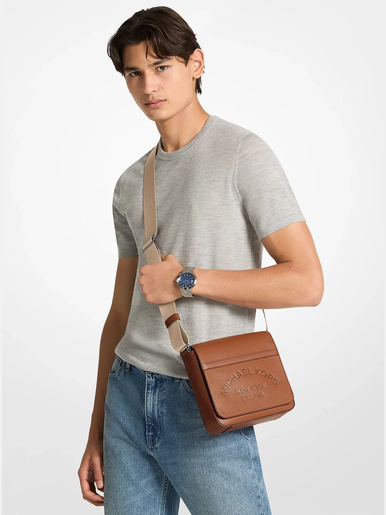 Сумка кроссбоди Michael Kors Cooper из зернистой кожи — 4