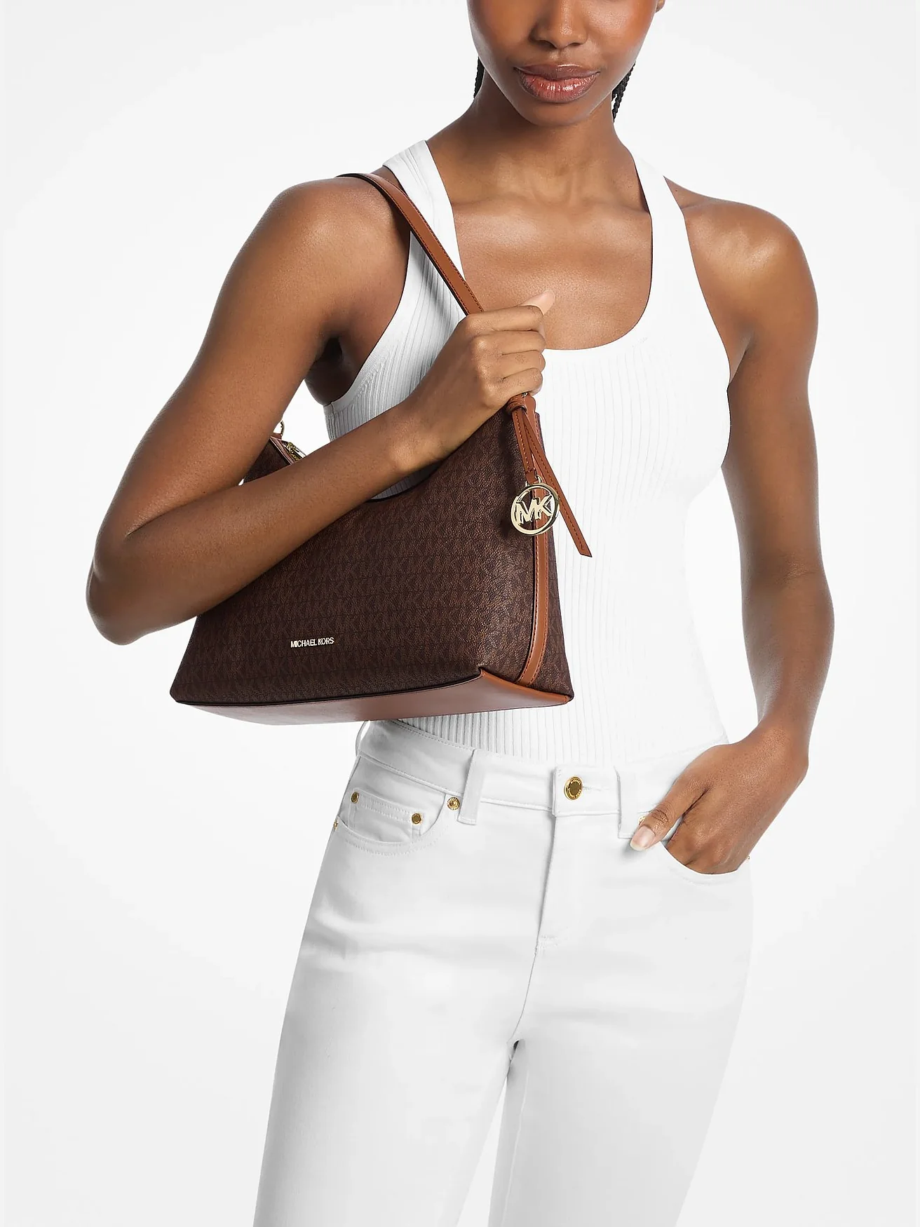 Michael Kors сумка на плечо Sammy Medium с фирменным логотипом — 4