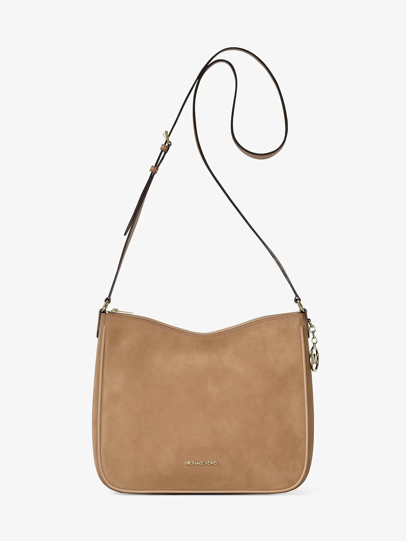 Michael Kors Nayla — средняя сумка-мессенджер из зернёной кожи — 1