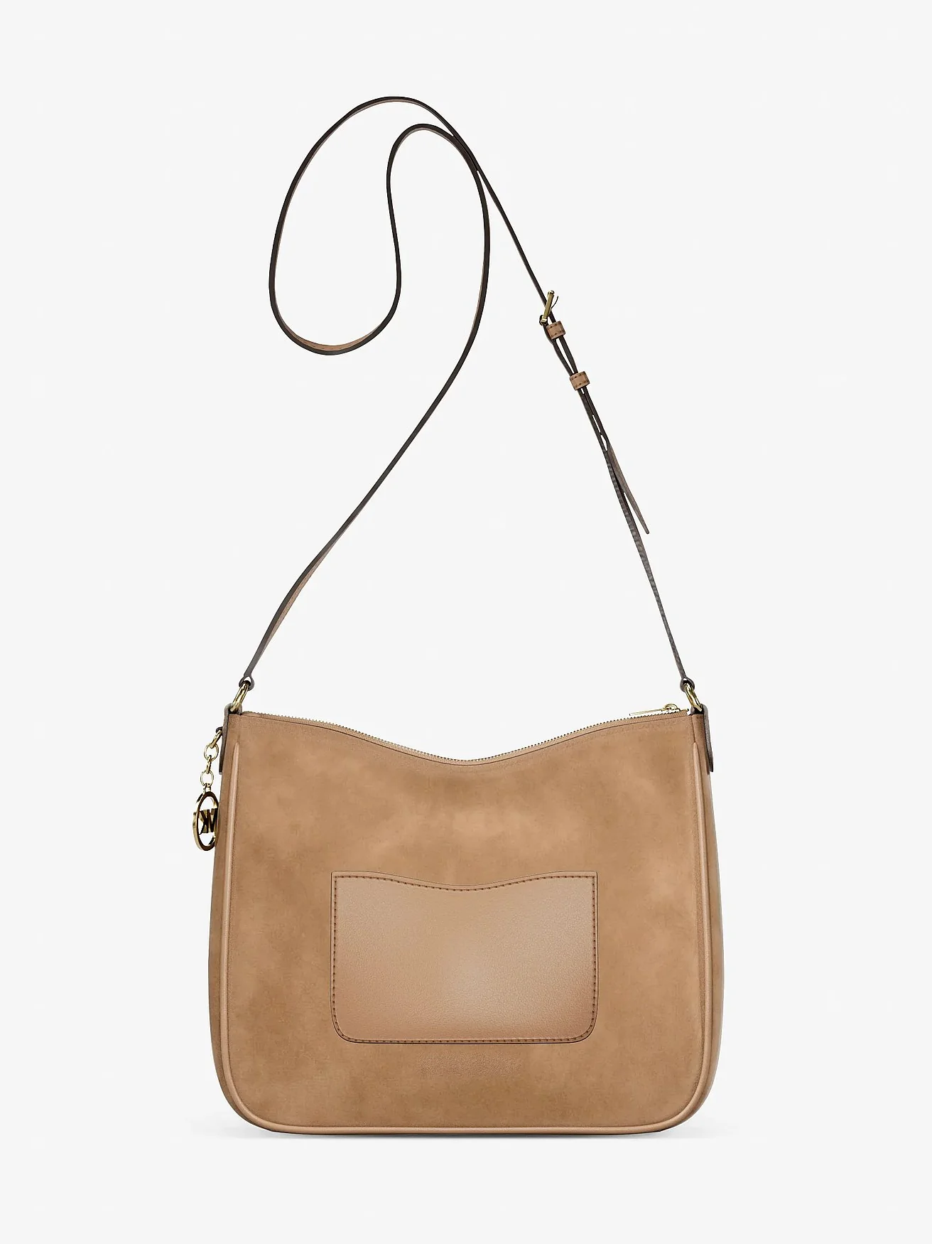 Michael Kors Nayla — средняя сумка-мессенджер из зернёной кожи — 5