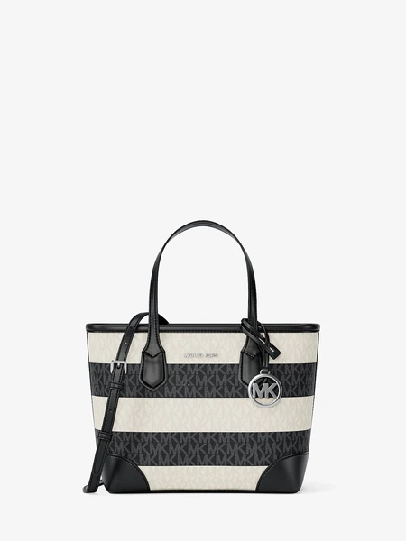 Сумка-кроссбоди Michael Kors Eva с монограммным принтом, чёрная