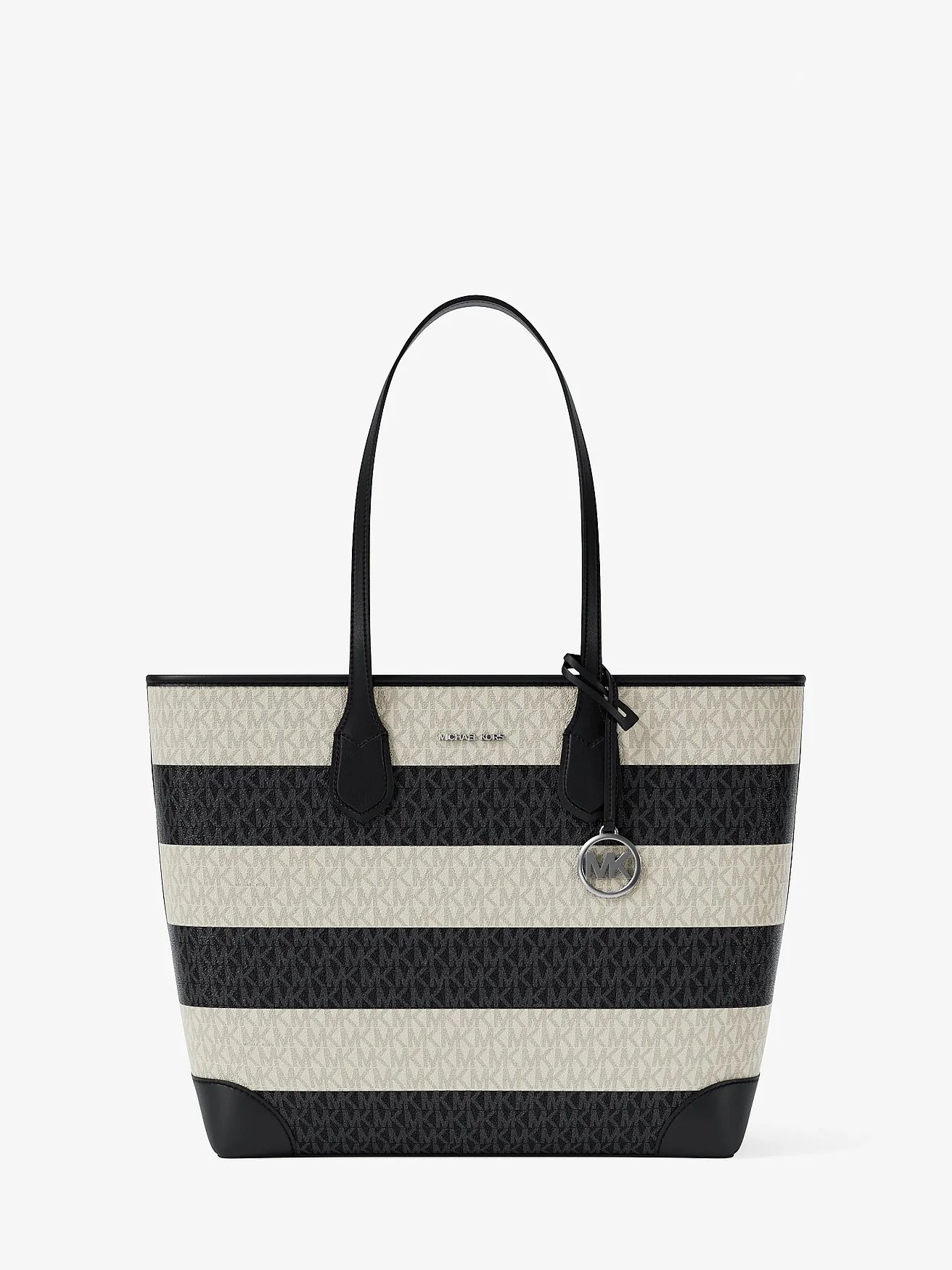 Сумка-тоут Michael Kors Eva Large в фирменную полоску — 1