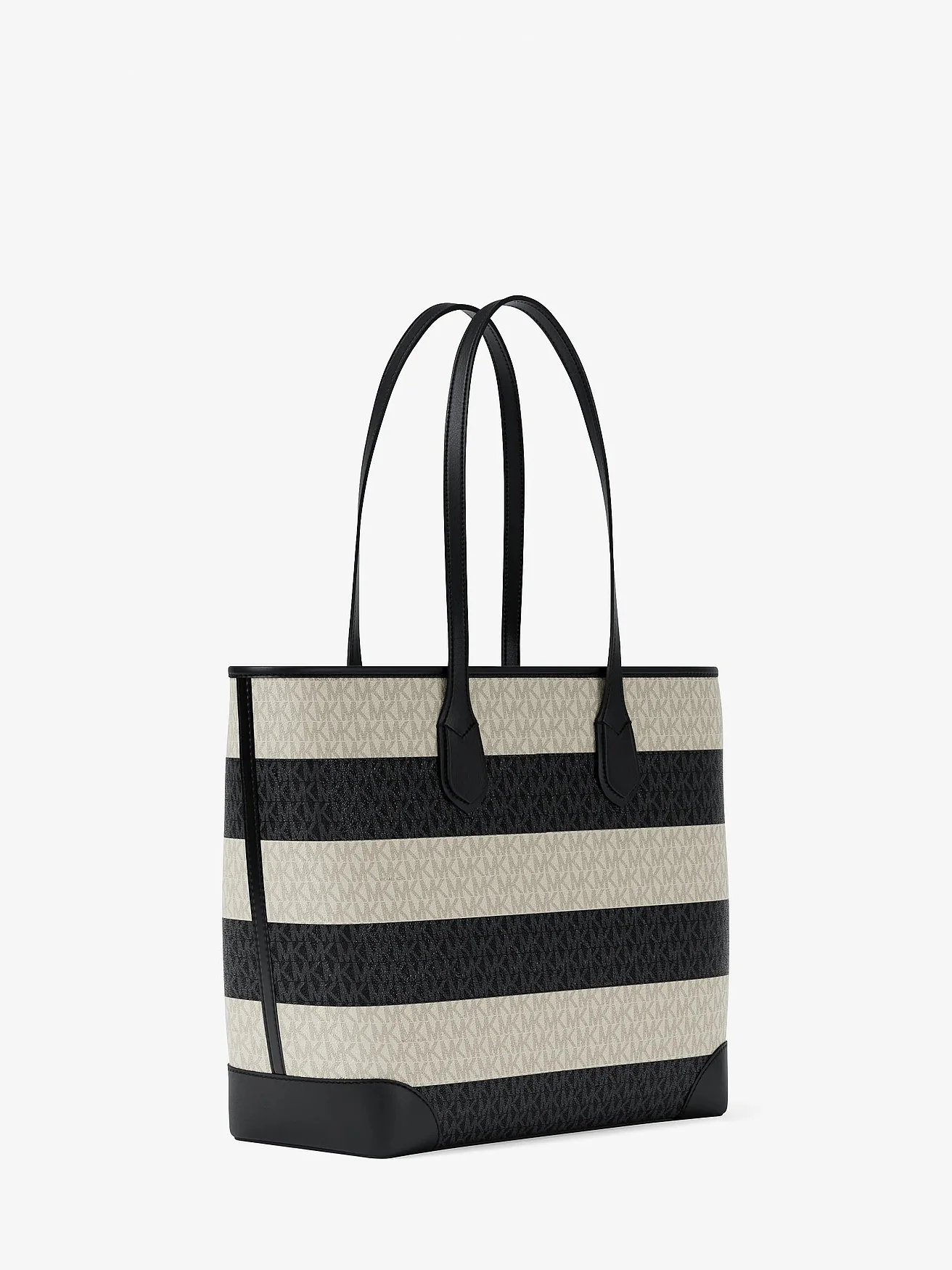Сумка-тоут Michael Kors Eva Large в фирменную полоску — 3