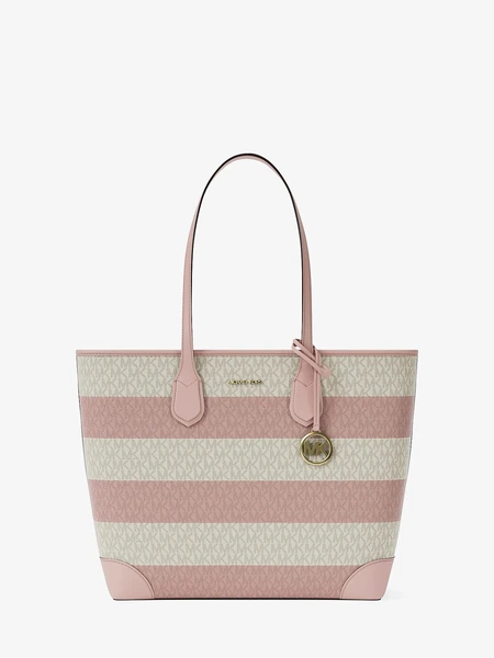 Michael Kors сумка-тоут Eva Large в полоску с фирменным логотипом