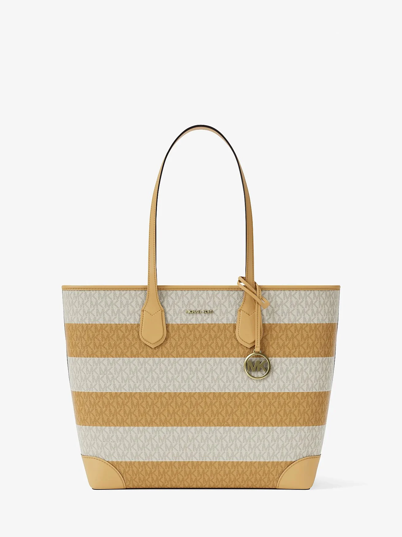 Michael Kors сумка-тоут Eva Large в полоску с фирменным логотипом — 1