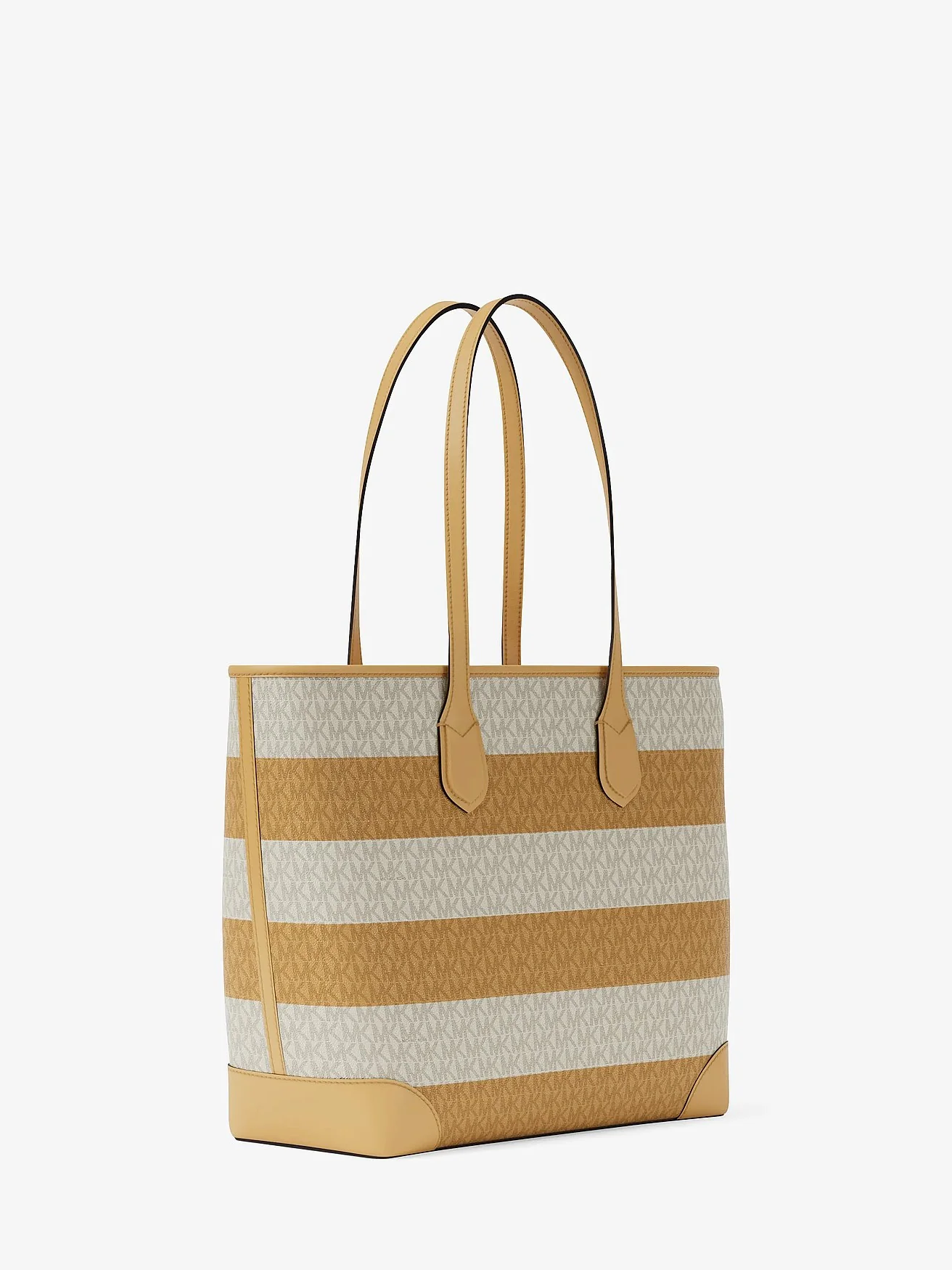 Michael Kors сумка-тоут Eva Large в полоску с фирменным логотипом — 3