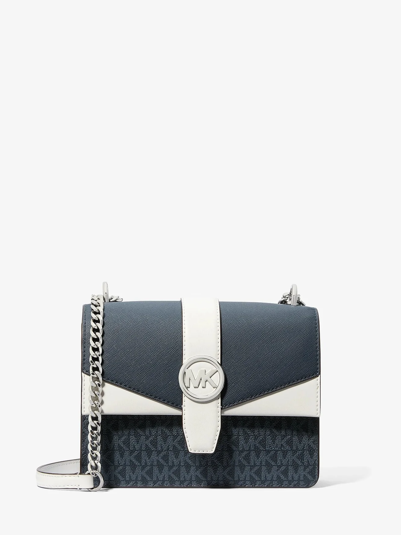 Сумка-кроссбоди Michael Kors Greenwich Color-Block — изображение 1 из 4, темно-синий мульти