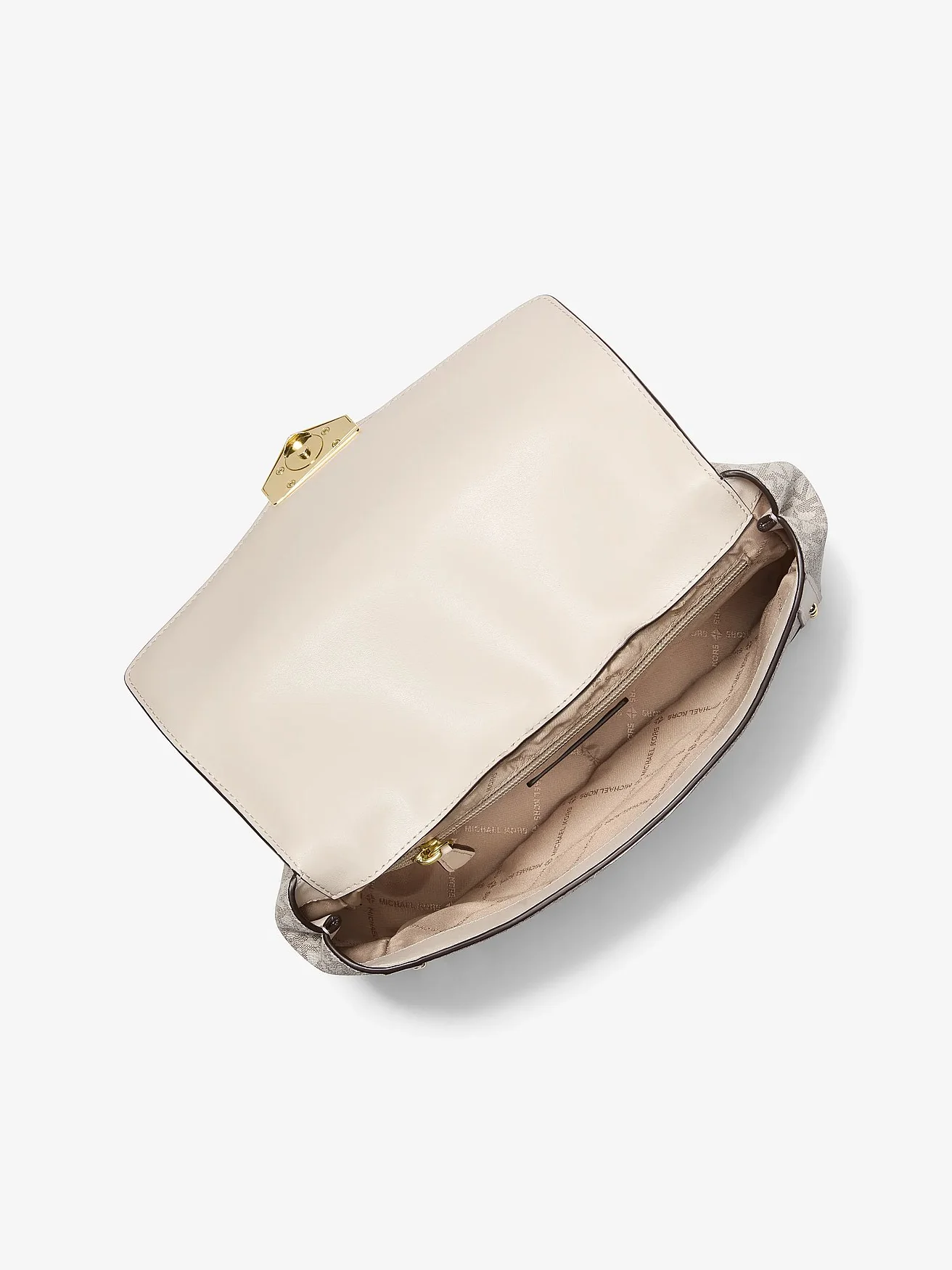 Сумка на плечо Michael Kors Soho Large с заклёпками и фирменным принтом — 2