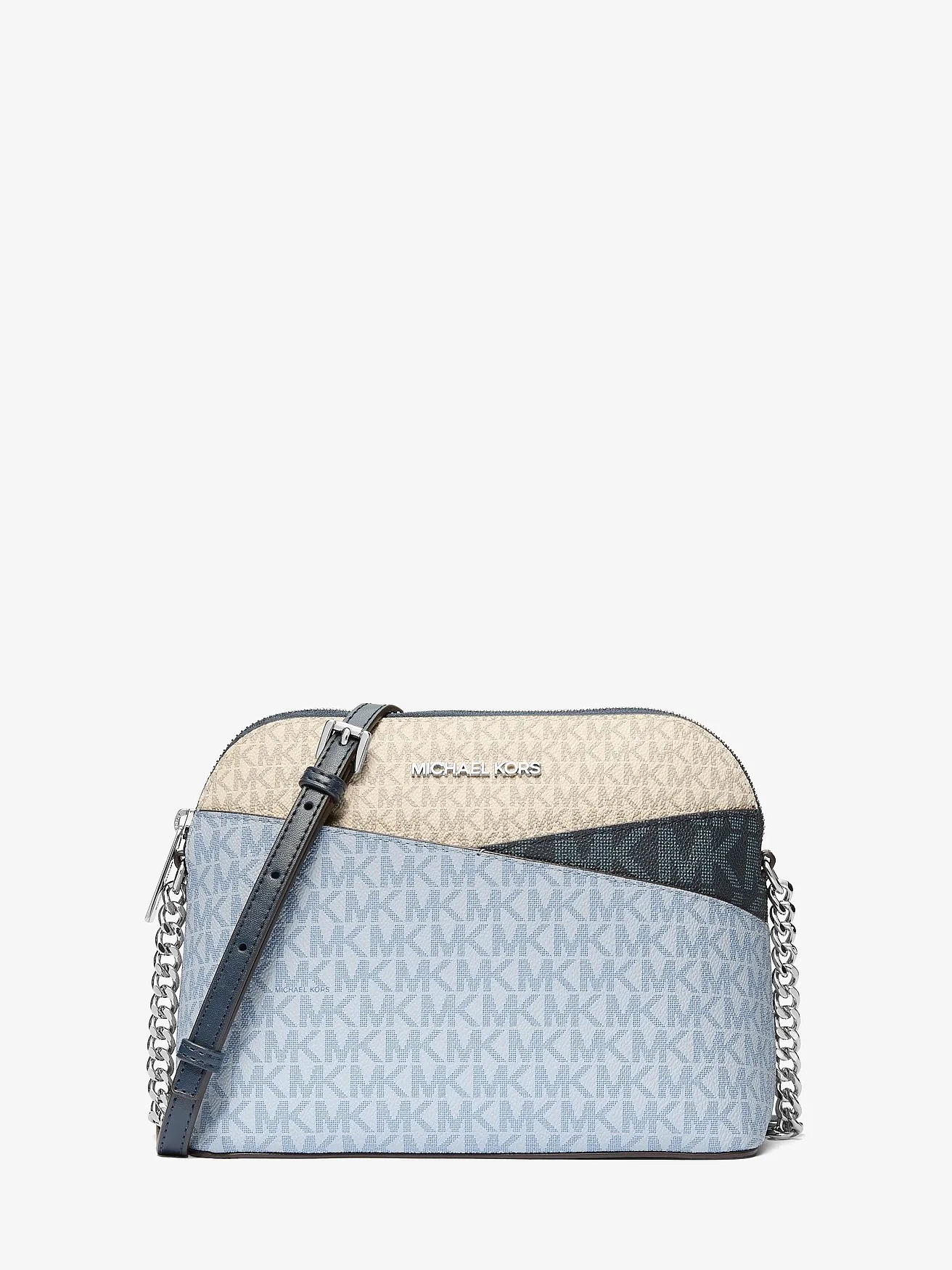 Сумка-кроссбоди Michael Kors Jet Set Travel Color-Block — изображение 1 из 3, бледно-голубой