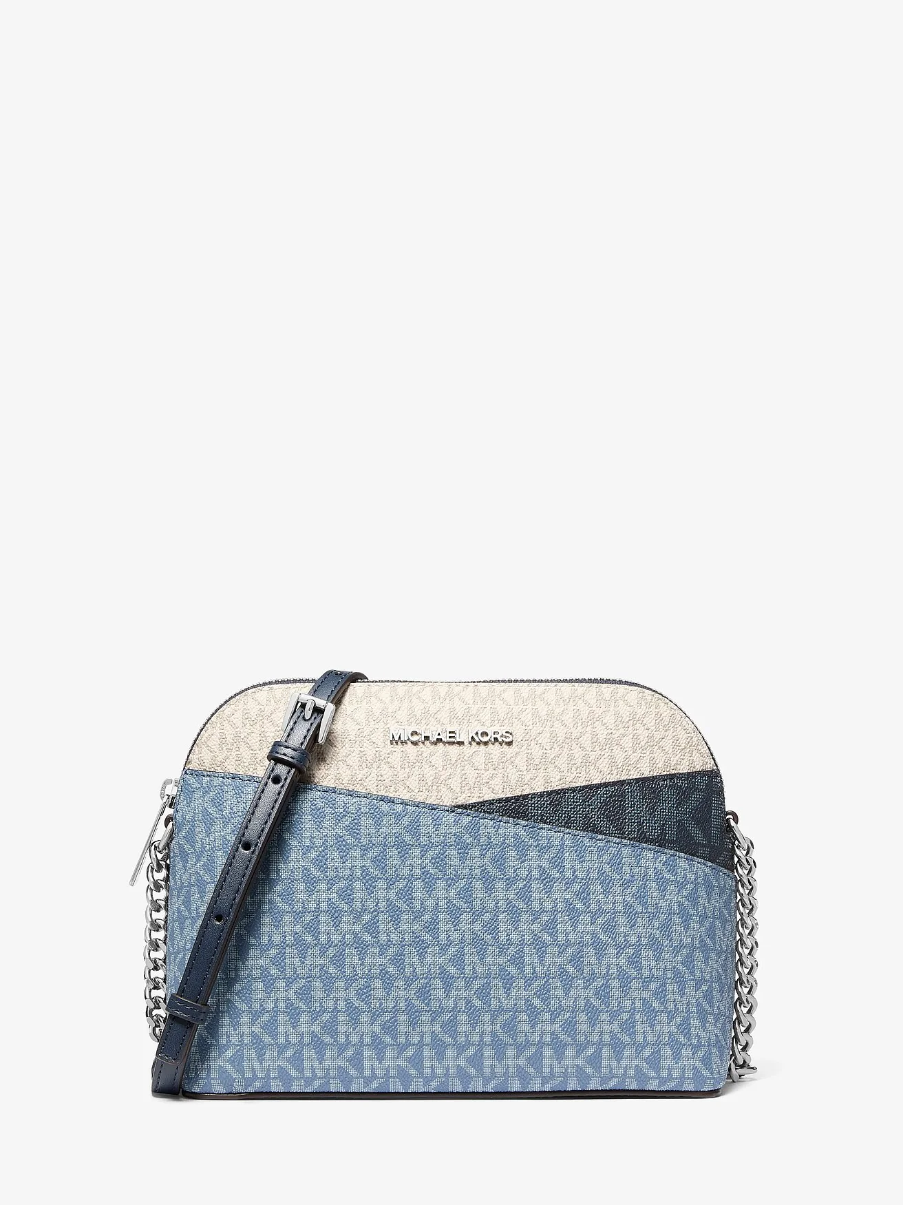 Сумка-кроссбоди Michael Kors Jet Set Travel Color-Block — изображение 1 из 3, джинсово-голубой мульти