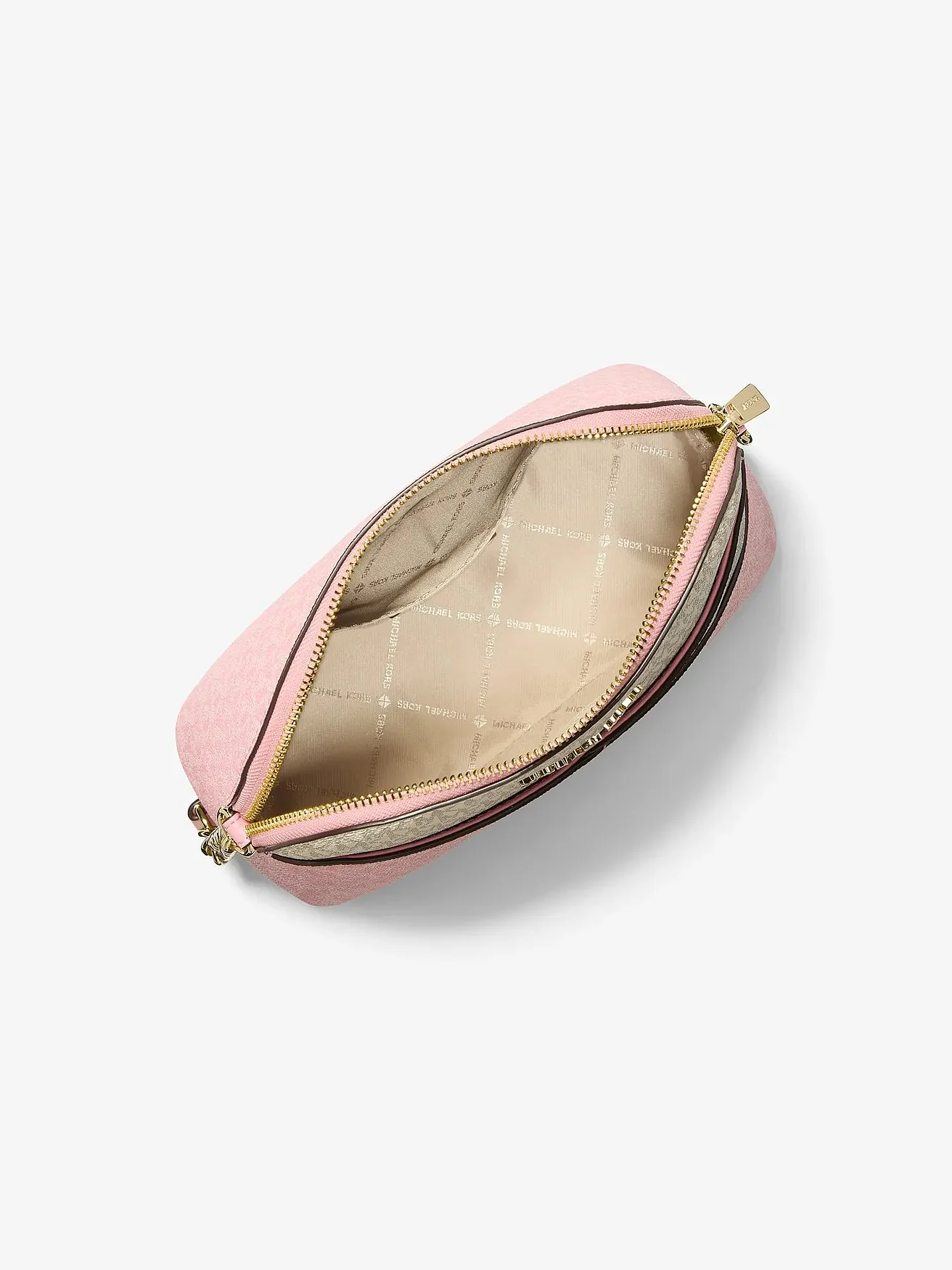 Сумка-кроссбоди Michael Kors Jet Set Travel Color-Block — изображение 2 из 3, розово-бежевый мульти