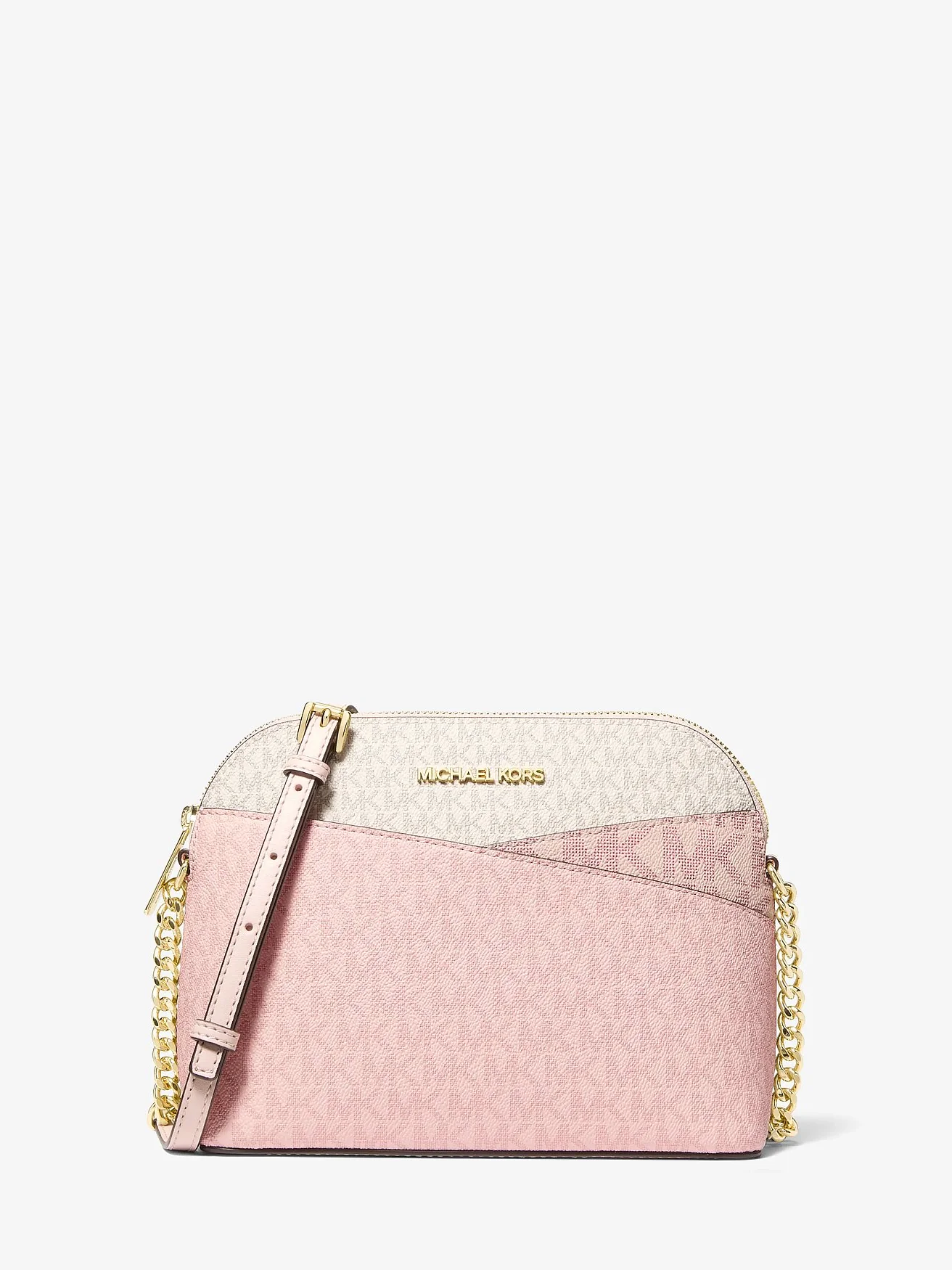 Сумка-кроссбоди Michael Kors Jet Set Travel Color-Block — изображение 1 из 3, пудрово-розовый мульти