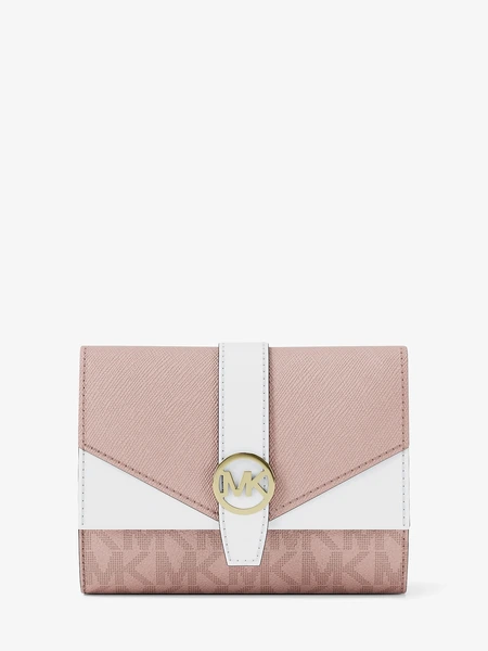 Кошелёк-трифолд Michael Kors Greenwich Medium с фирменным принтом