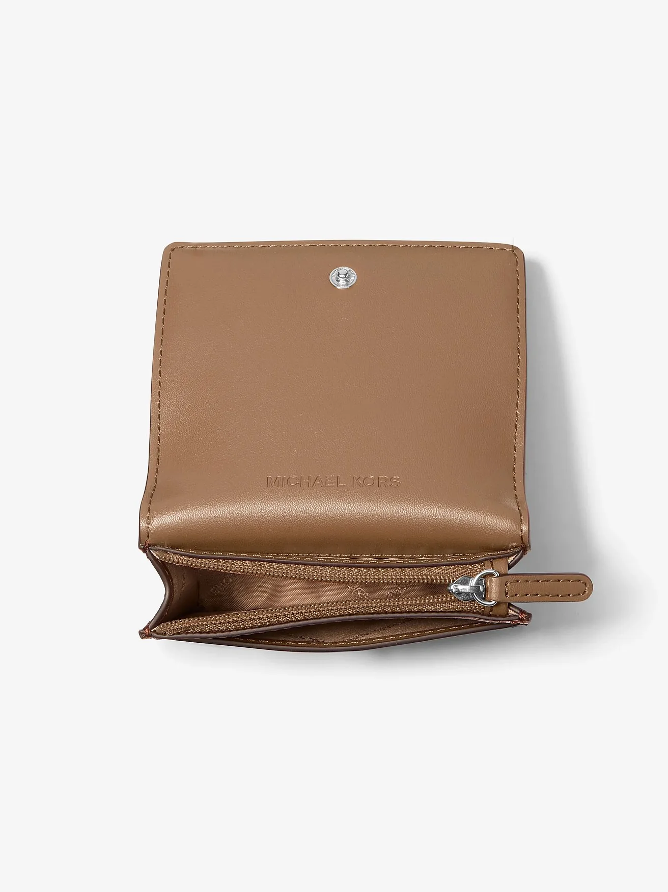 Кошелёк Michael Kors Carson серо-коричневый — 2