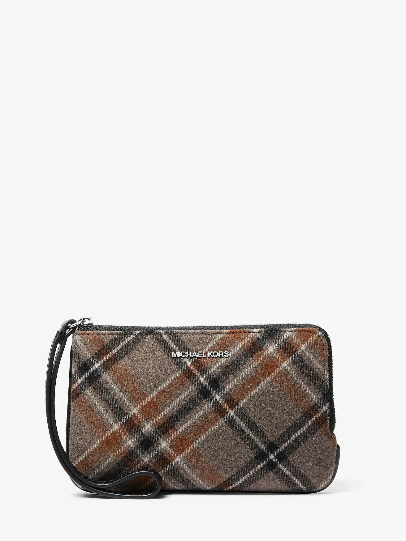Клатч-браслет Michael Kors Jet Set Travel Plaid Print Wool — 1