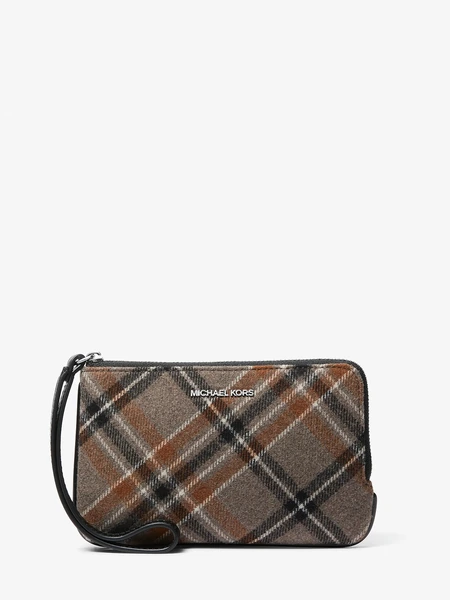 Клатч-браслет Michael Kors Jet Set Travel Plaid Print Wool