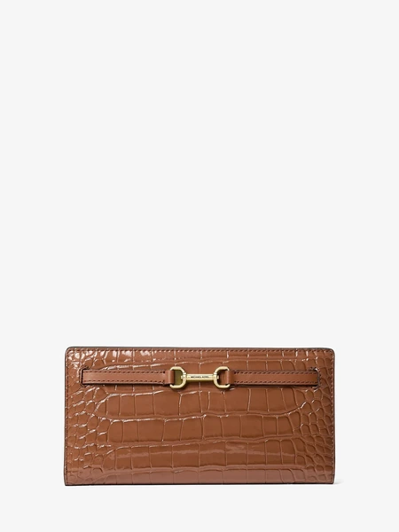 Кошелёк Carson Large с тиснением под крокодила