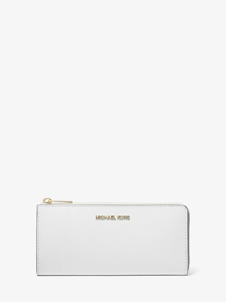 Michael Kors кошелек Jet Set Travel Large из кожи сафьяно на молнии