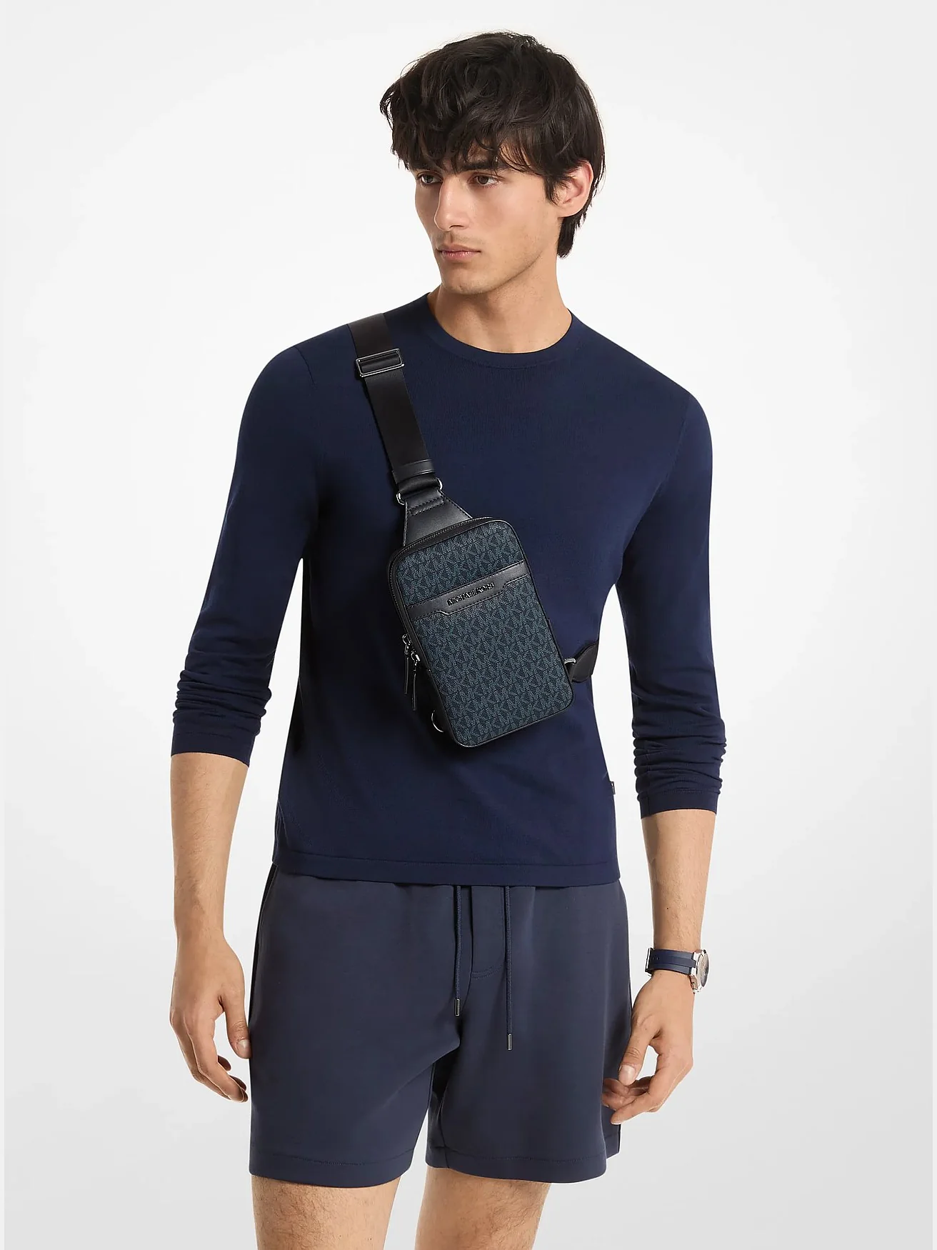 Рюкзак-слинг Michael Kors Cooper Signature с логотипом — 5