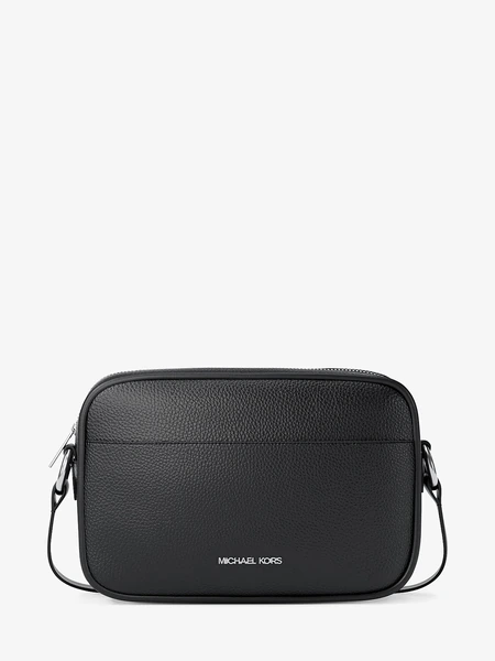 Michael Kors Jet Set — большая сумка кросс-боди из зернёной кожи
