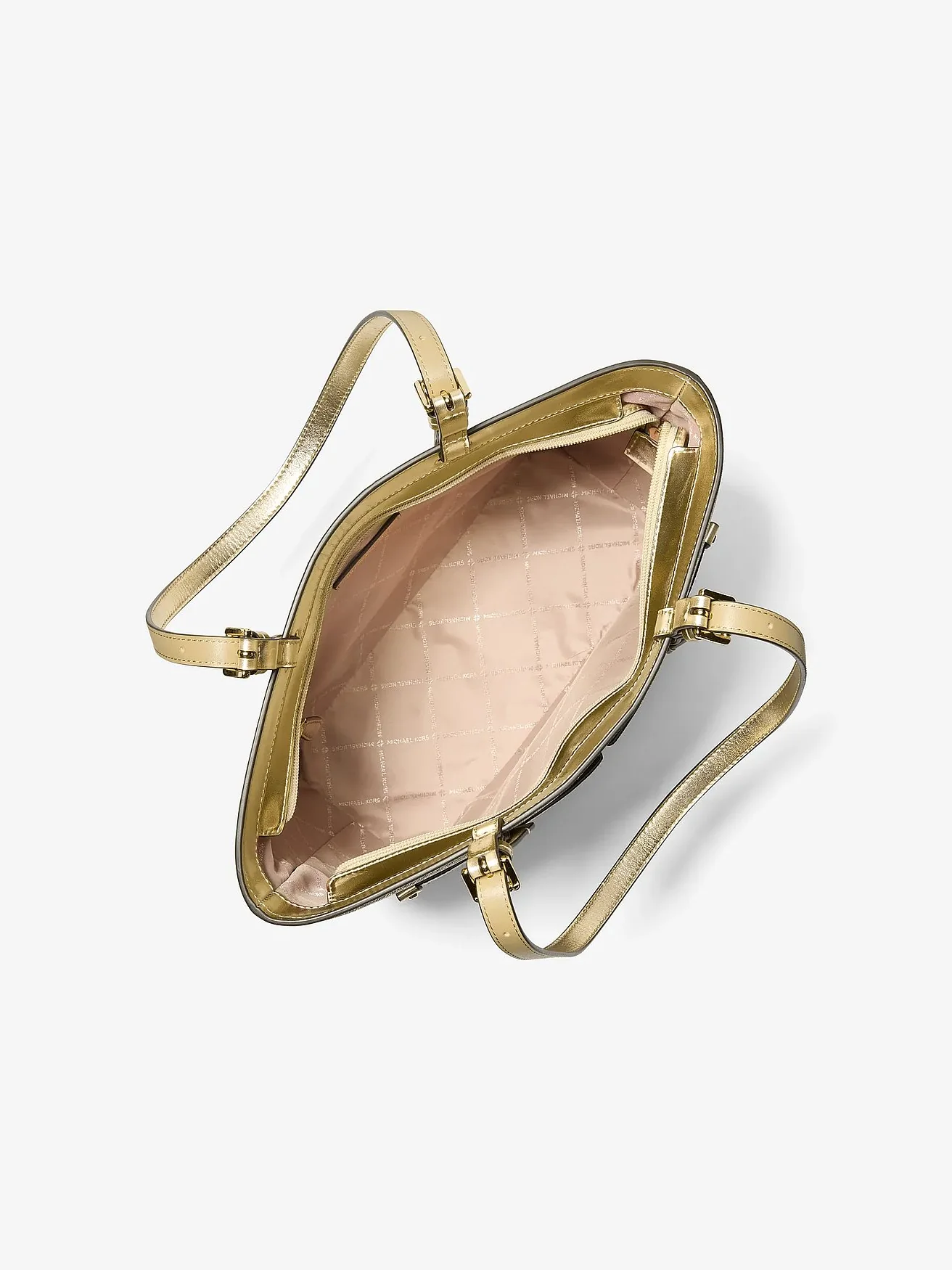 Сумка-тоут Michael Kors Jet Set Medium с металлизированным принтом — 2