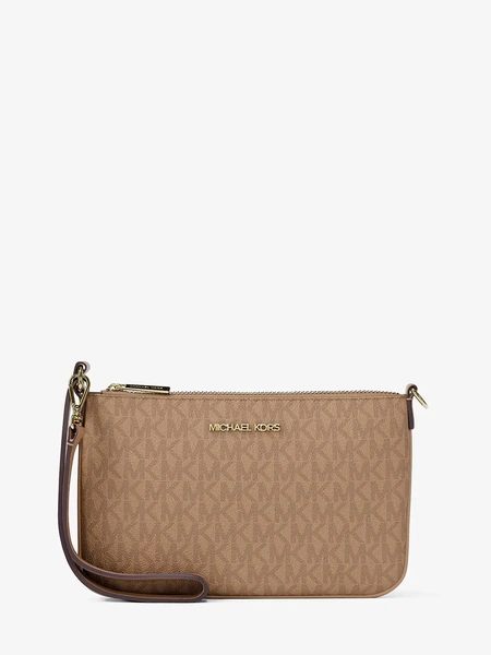 Кошелёк-клатч Michael Kors Jet Set с фирменным логотипом на ремешке