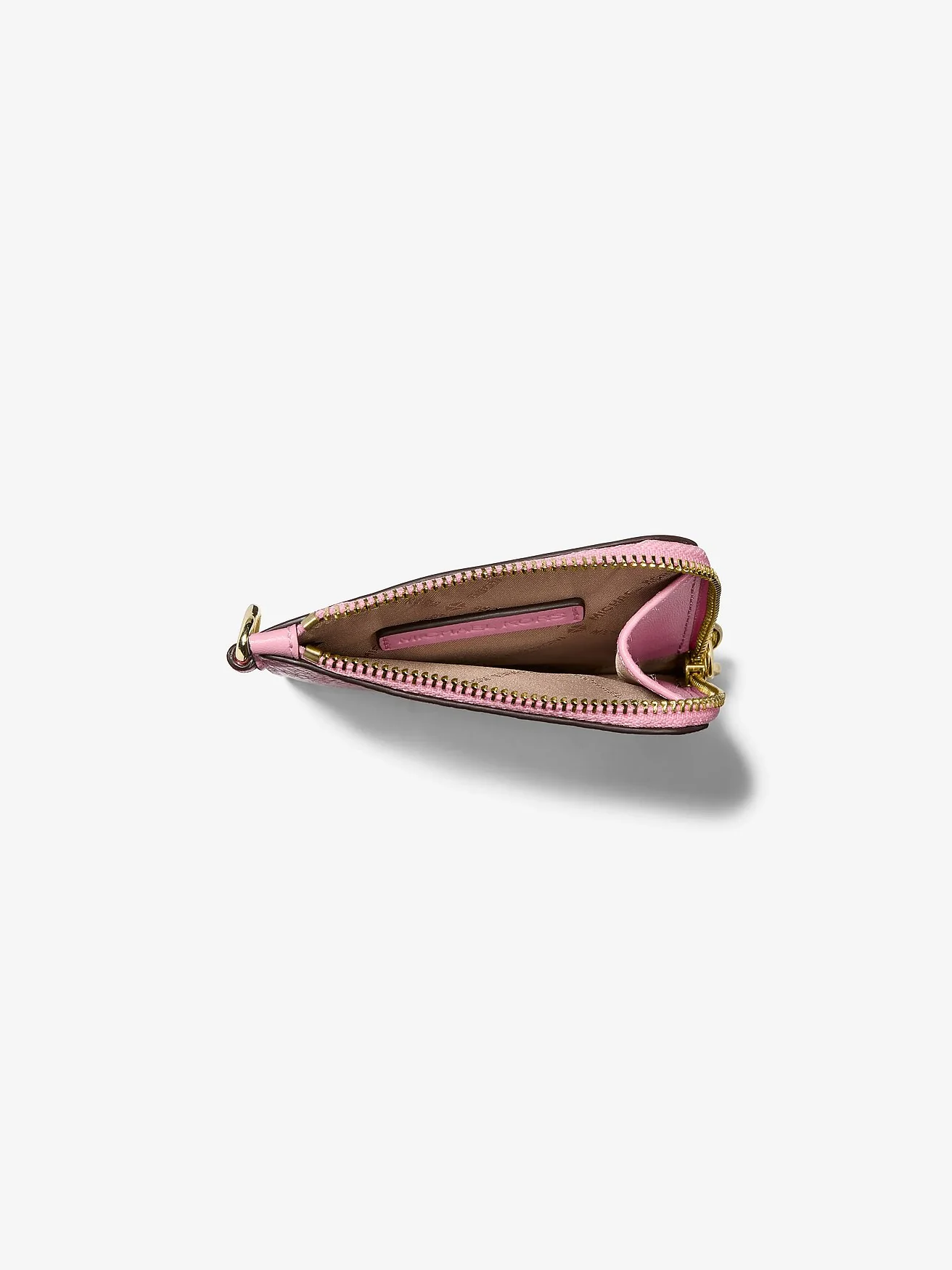 Картхолдер на цепочке Michael Kors Jet Set Travel из зернёной кожи — 2